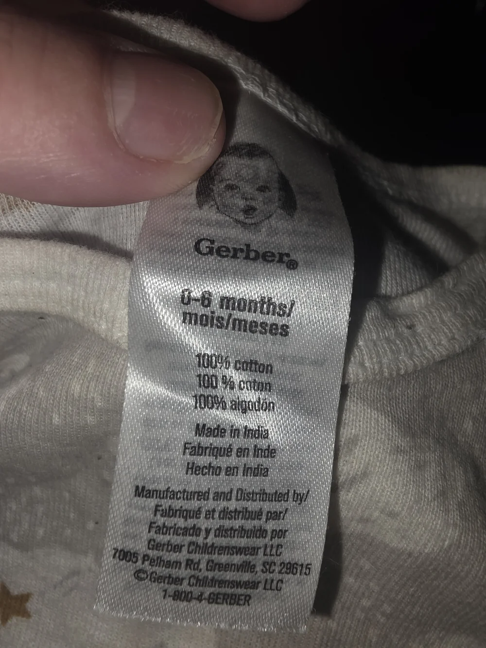 Gerber Cream and White Cloud-Print Sleep Sack